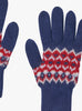 Chelsea Clothing Company Gloves Fair Isle Gloves in Navy