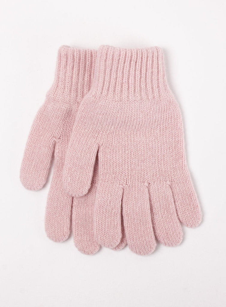 Children's Pink Cashmere Mix Winter Gloves | Trotters