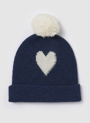 Chelsea Clothing Company Hat Heart Bobble Hat