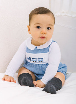 Chelsea Clothing Company Socks Little Ribbed Knee High Socks in Charcoal