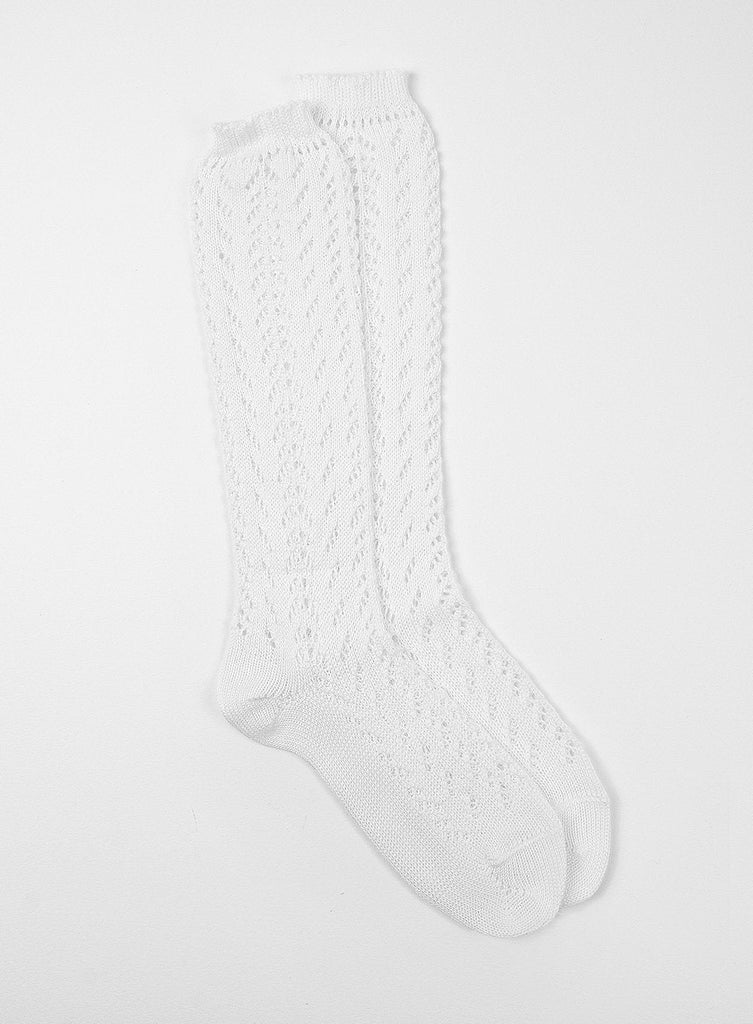 Chelsea Clothing Company Socks Openwork Knee High Socks