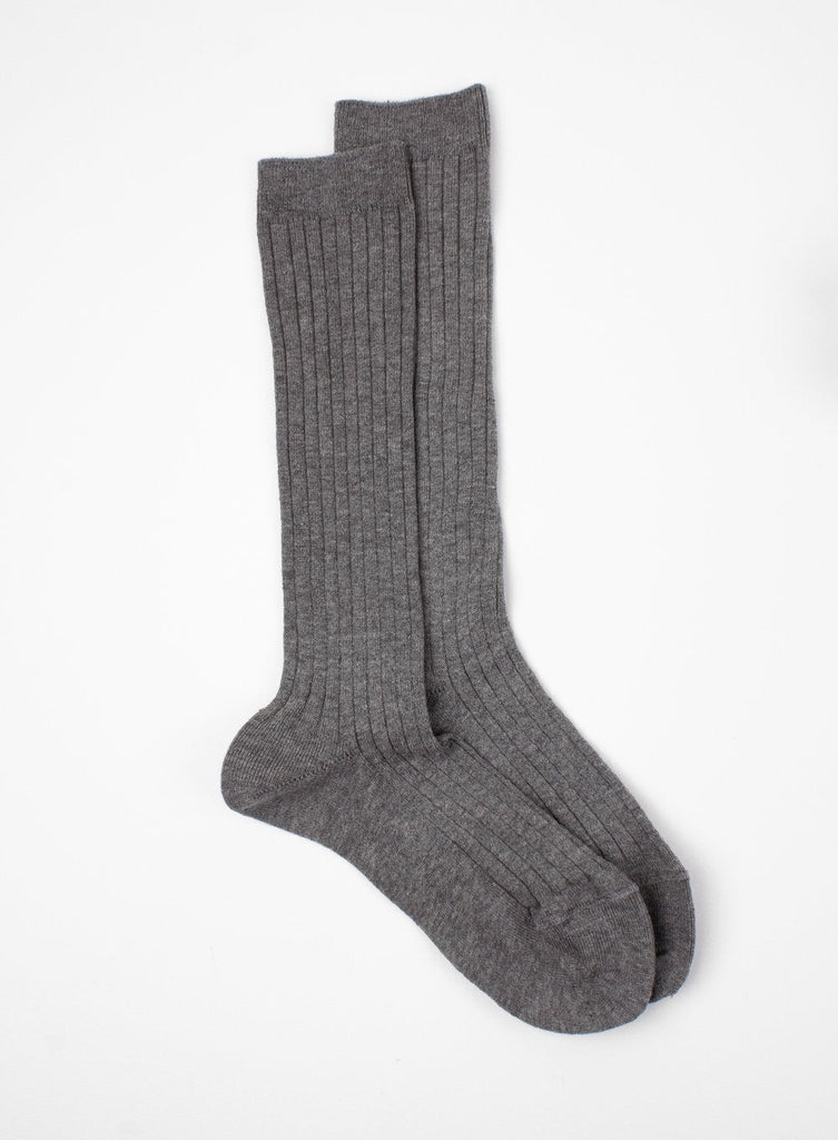 Chelsea Clothing Company Socks Ribbed Knee High Socks in Grey - Trotters Childrenswear