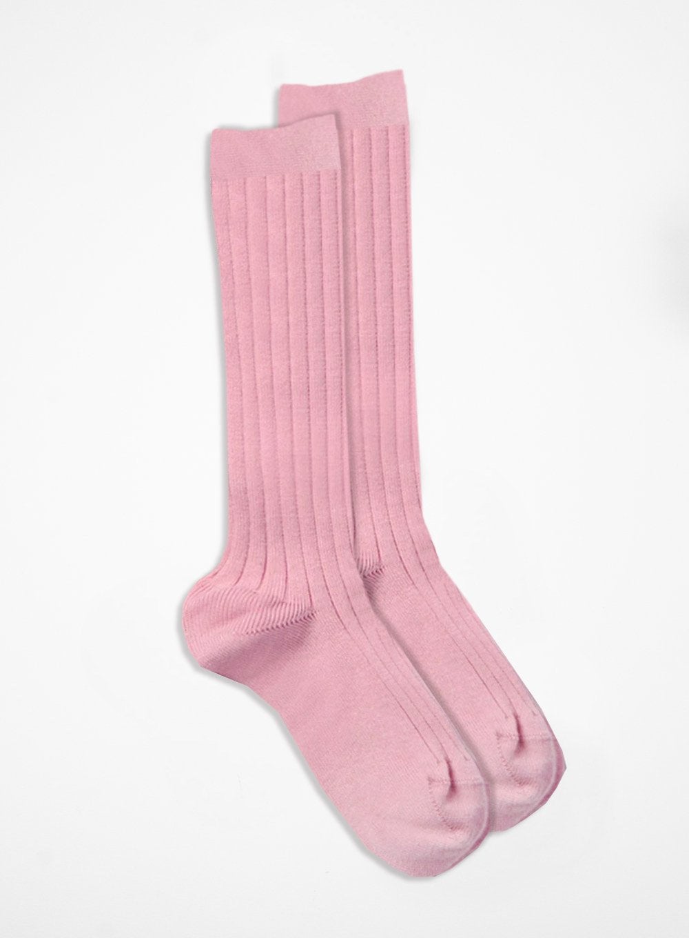 Chelsea Clothing Company Socks Ribbed Knee High Socks in Rose - Trotters Childrenswear