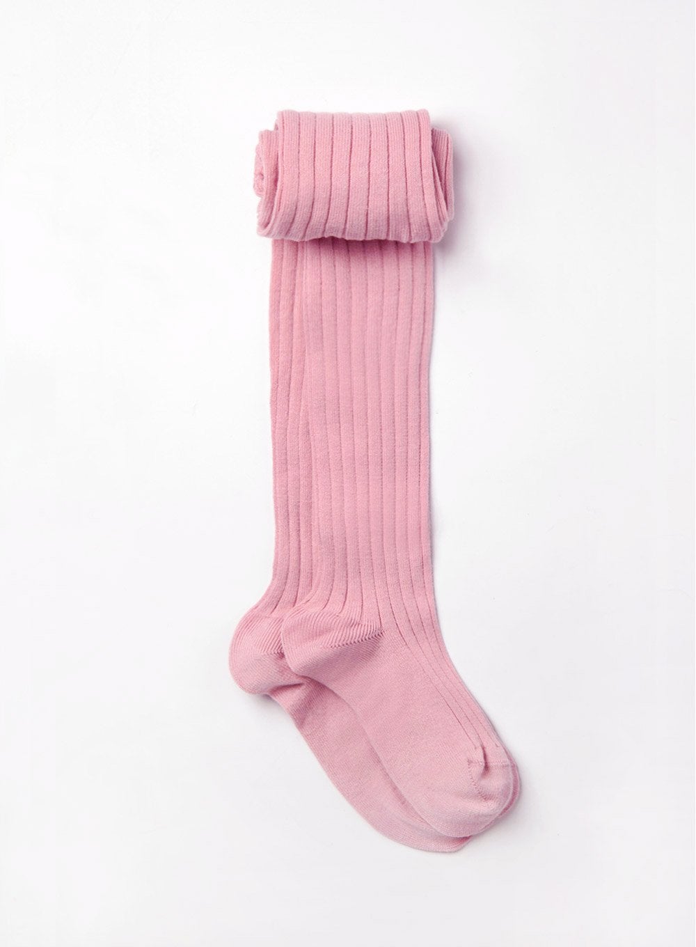 Girls Rose Ribbed Tights | Trotters Childrenswear
