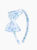 Confiture Alice Bands Rosie Big Bow Headband in Pale Blue Rose