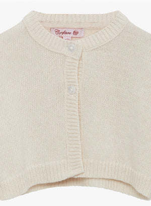 Confiture Cardigan Little Cropped Martha Cardigan in Winter White