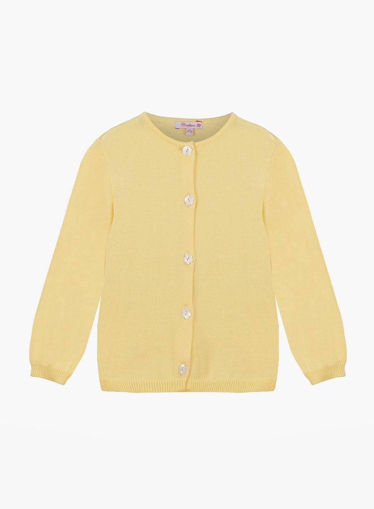 Confiture Cardigan Pretty Button Cardigan in Yellow