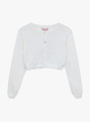 Confiture Cardigan Sophie Cropped Cardigan in White