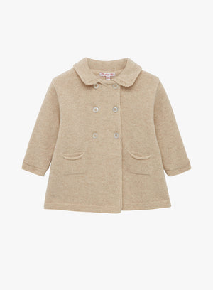 Confiture Coat Little Alexandra Knitted Coat in Oatmeal