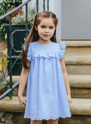Confiture Dress Embroidered Chambray Dress