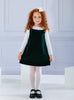 Confiture Dress Emerald Velvet Pinafore