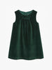 Confiture Dress Emerald Velvet Pinafore