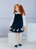 Confiture Dress Jemima Cord Pinafore in Navy