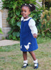 Confiture Dress Jemima Cord Pinafore in Navy