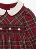 Confiture Dress Little Charlotte Smocked Dress in Red Tartan