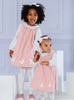 Confiture Dress Little Jemima Smocked Pinafore in Dusty Pink