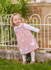 Confiture Dress Little Jemima Smocked Pinafore in Dusty Pink