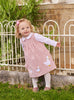 Confiture Dress Little Jemima Smocked Pinafore in Dusty Pink