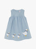 Confiture Dress Little Jemima Smocked Pinafore in Pale Blue