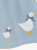 Confiture Dress Little Jemima Smocked Pinafore in Pale Blue