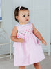 Confiture Dress Little Leonore Smocked Dress in Pink Stripe
