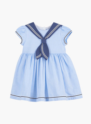 Confiture Dress Little Philippa Sailor Dress in Pale Blue