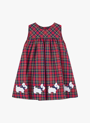 Confiture Dress Little Scottie Tartan Pinafore