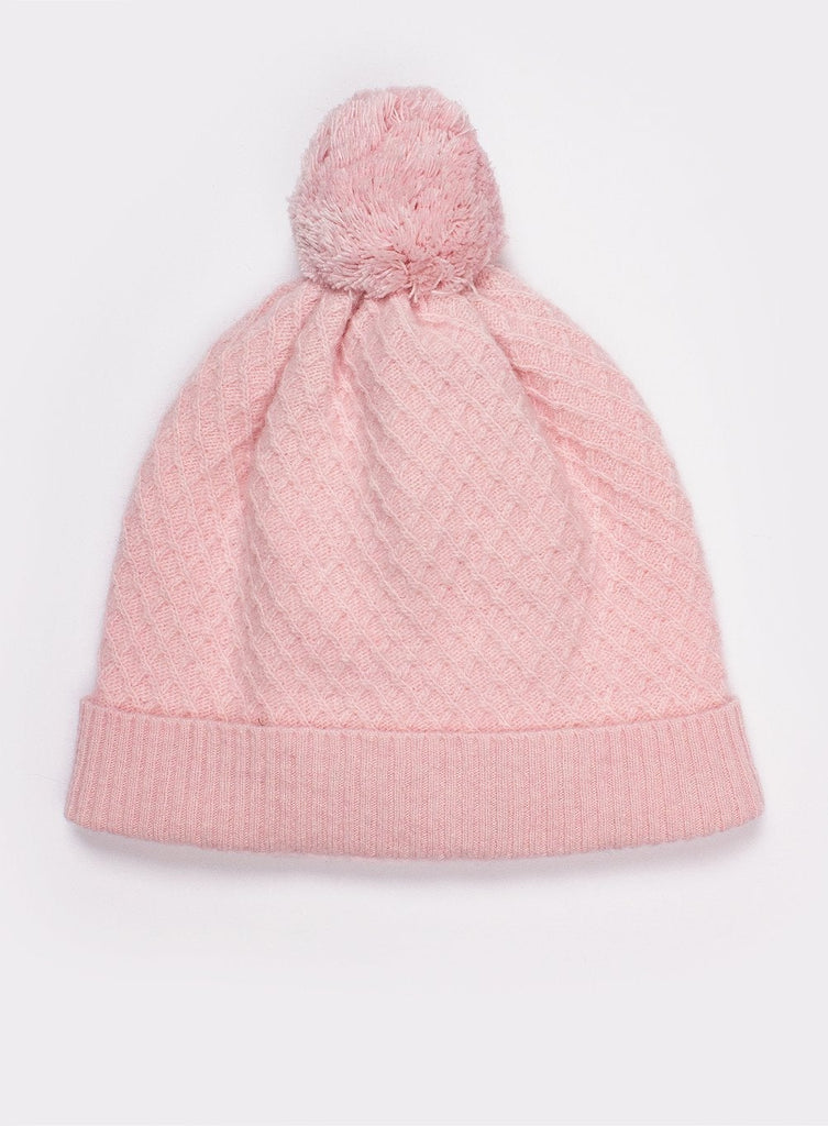 Confiture Hat Little Pom Pom Beanie in Pale Pink