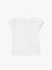 Confiture Top Ava Embroidered Petal Jersey Top in White
