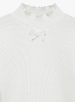 Confiture Top Grace Bow Jersey Top in White