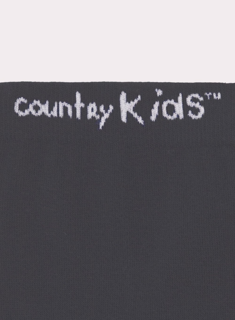 Country Kids Tights Cotton Tights in Charcoal - Trotters Childrenswear