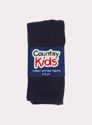 Country Kids Tights Cotton Tights in Navy