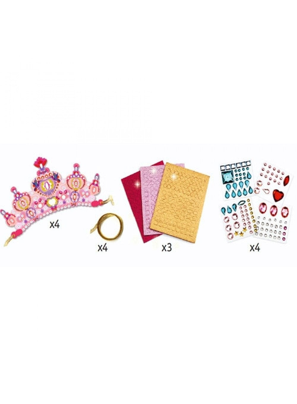 Djeco Do It Yourself Mosaic Tiaras - Like a Princess | Trotters