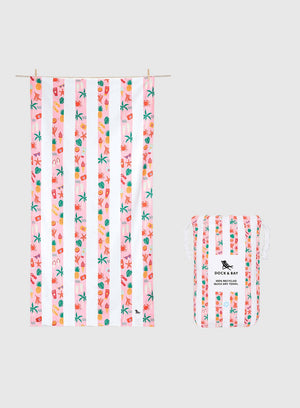 Dock&Bay Towel Dock & Bay Microfibre Beach Towel in Vacay Vibes