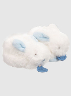 Doudou et Compagnie Booties Little Bunny Booties in Blue