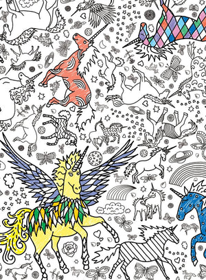 Egg Nogg Poster Colour-In Giant Unicorn Poster/Tablecloth