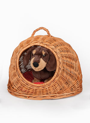 Egmont/ Jellycat Toy Pet Basket with Sausage Dog