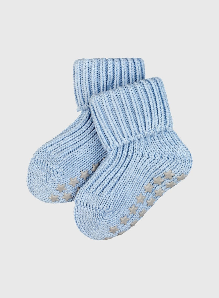 Falke Socks Little Catspads Slipper Socks in Baby Blue - Trotters Childrenswear