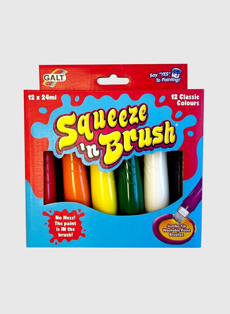 Galt Toy Galt Set of 12 Squeeze 'n' Brush Classic Colours
