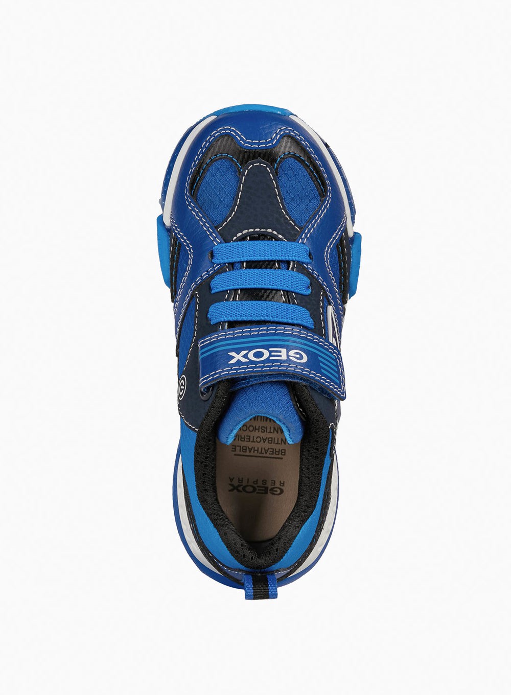 Geox Bayonyc Light-Up Trainers Royal Blue | Trotters Childrenswear