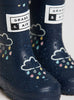 Grass & Air Wellington Boots Grass & Air Colour Reveal Wellies in Navy - Trotters Childrenswear