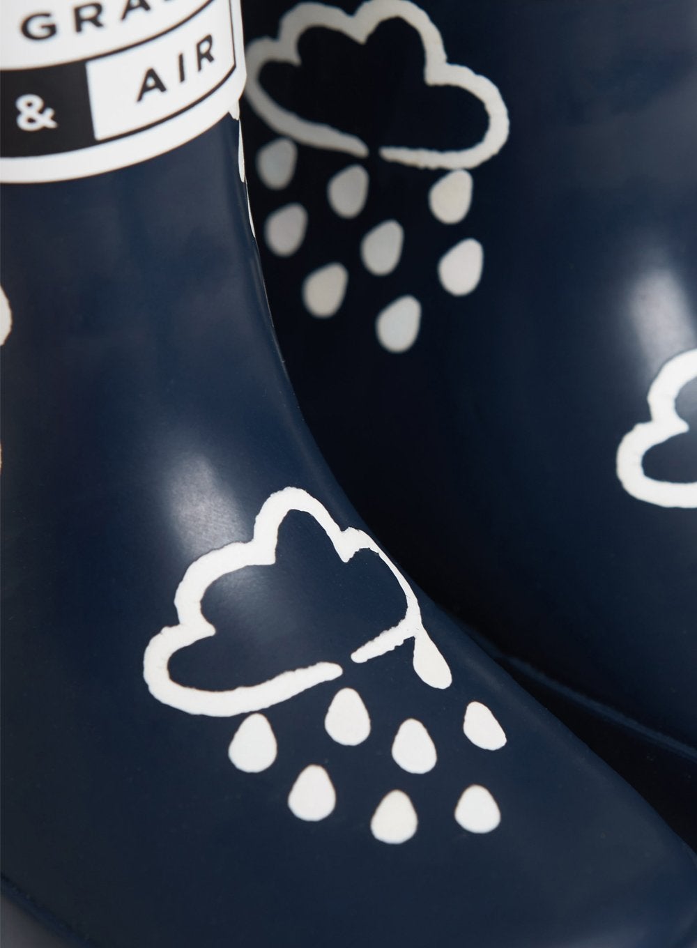 Grass & Air Wellington Boots Grass & Air Colour Reveal Wellies in Navy - Trotters Childrenswear