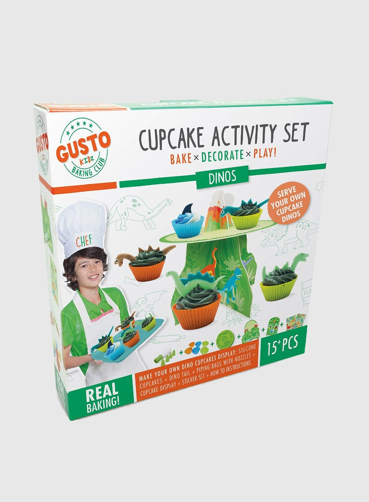Gusto Set Gusto Dino Cupcake Activity Set - Trotters Childrenswear