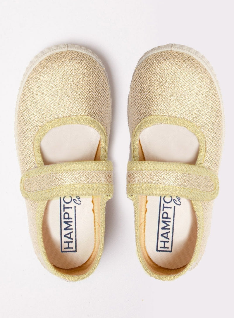 Hampton Canvas Canvas Shoes Hampton Canvas Martha Shoes in Gold