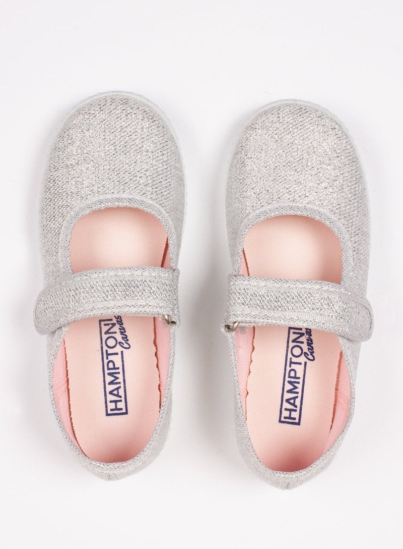 Hampton Canvas Canvas Shoes Hampton Canvas Martha Shoes in Silver