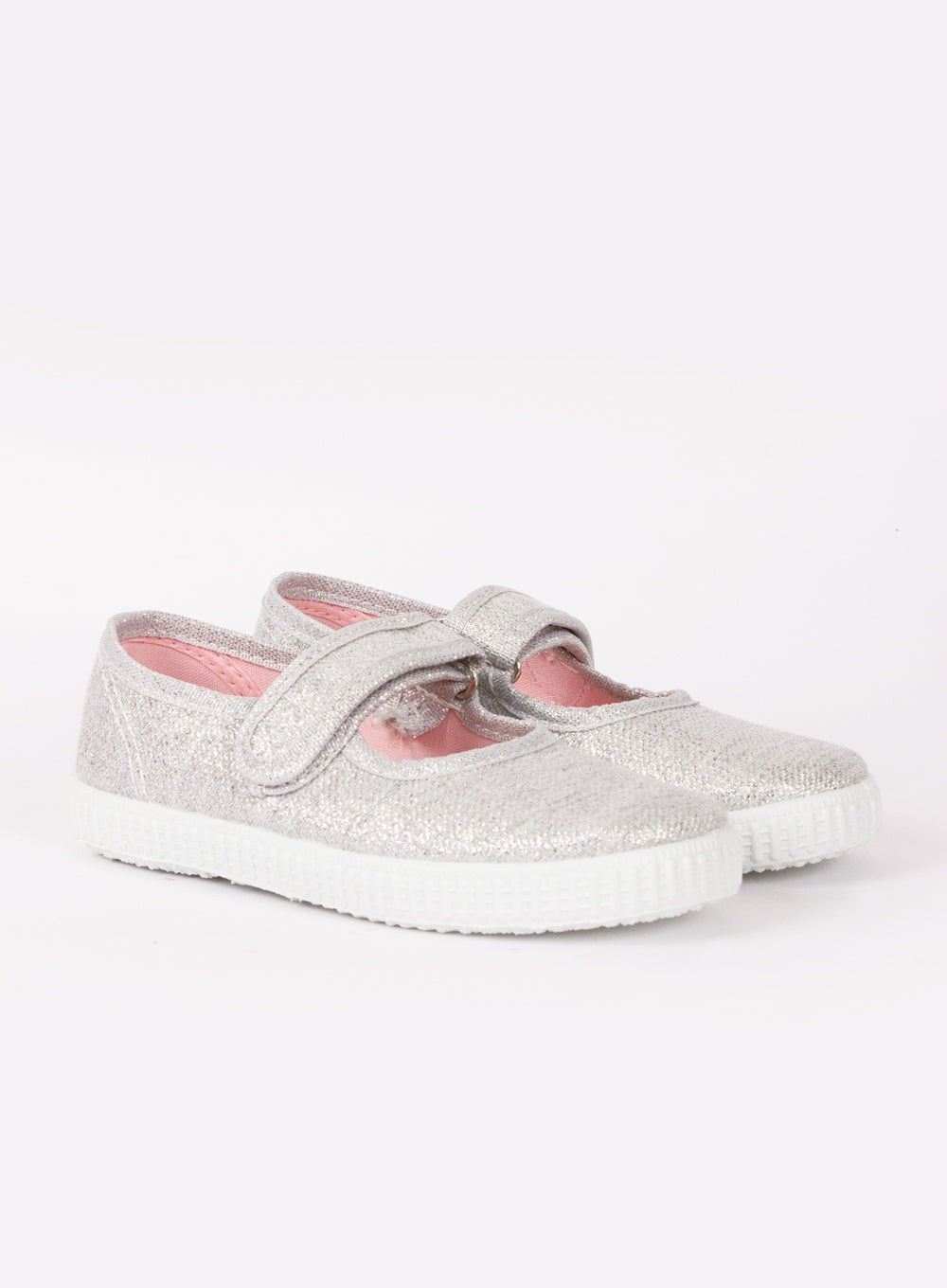 Hampton Canvas Canvas Shoes Hampton Canvas Martha Shoes in Silver