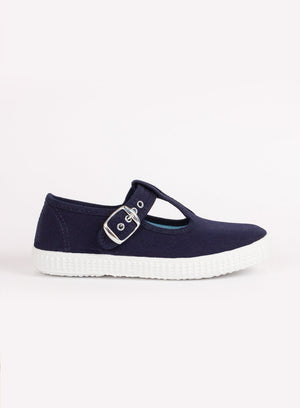 Hampton Canvas Canvas Shoes Hampton Canvas Nantucket Shoes in Navy - Trotters Childrenswear