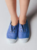 Hampton Canvas Canvas Shoes Hampton Canvas Plum Plimsolls in Cornflower