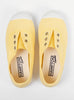 Hampton Canvas Canvas Shoes Hampton Canvas Plum Plimsolls in Lemon - Trotters Childrenswear