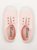 Hampton Canvas Canvas Shoes Hampton Canvas Plum Plimsolls in Pale Pink - Trotters Childrenswear